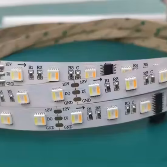 24V RGBW フレキシブル LED ストリップ 5050 60LED 4 色 1 チップ RGBW CCT LED ストリップ